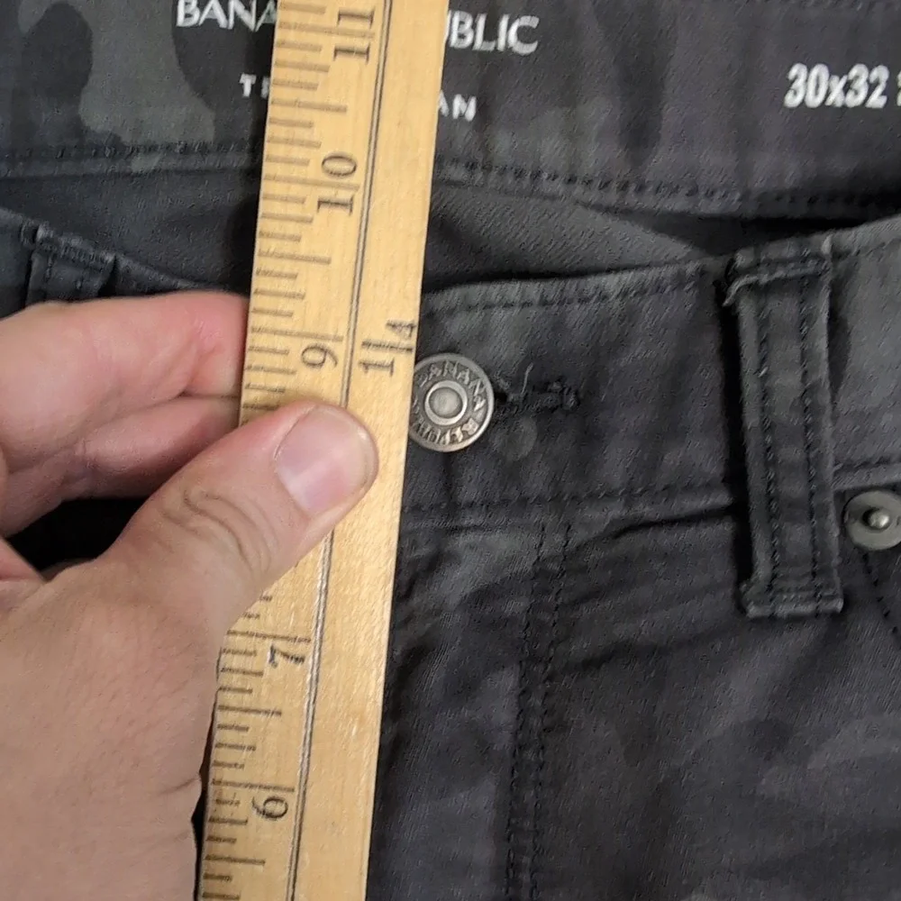 Banana Republic Jeans Mens 30x32 Camo Travel Jean Stretch Slim Fit‎
